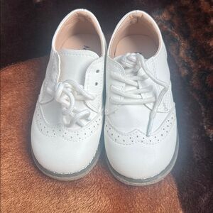 Kids  White Dress Shoes